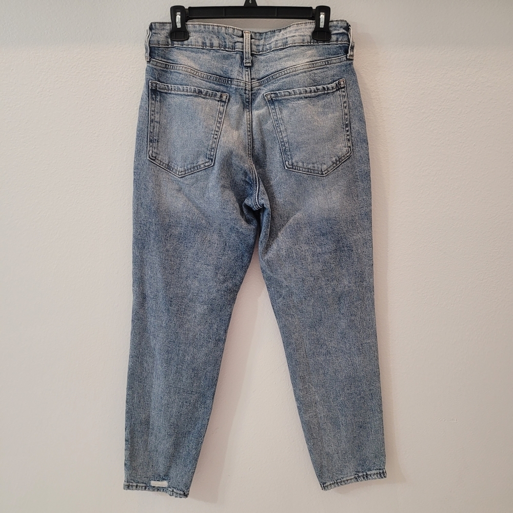 Old Navy O.G Straight High Rise Classic Blue Denim Jeans Size 6 - Picture 3 of 14